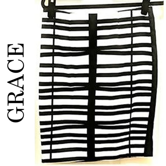 Grace Dresses & Skirts - GRACE * BLACK & WHITE PENCIL SKIRT